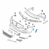 OEM 2012 BMW 535i xDrive Side-Marker Rear Reflector, Left Diagram - 63-14-7-203-265