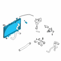 OEM 2001 Chrysler Sebring Engine Cooling Radiator Diagram - MR373104