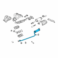 OEM 2009 Honda Civic Pipe B, Exhuast Diagram - 18220-SNX-A01