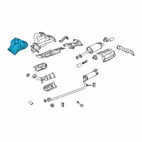 OEM Honda Civic Cover, Exhuast Manifold Diagram - 18120-RRA-000