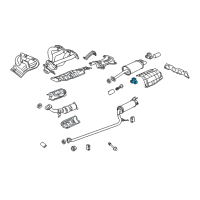 OEM Honda Rubber, Exhuast Mounting Diagram - 18215-SNG-J11