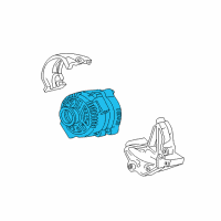 OEM 2002 Mercury Mountaineer Alternator Diagram - 4U2Z-10V346-ELRM