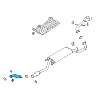 OEM 2015 Hyundai Santa Fe Sport Front Muffler Assembly Diagram - 28610-4Z500