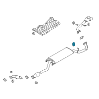 OEM Hyundai Santa Fe Sport Hanger-Exhaust Pipe Diagram - 28768-2W300