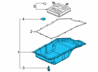 OEM 2022 GMC Sierra 2500 HD Transmission Pan Diagram - 24286058