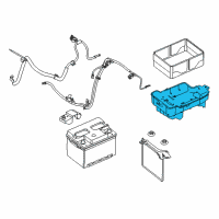 OEM 2012 Ford Transit Connect Battery Tray Diagram - 8S4Z-10732-A