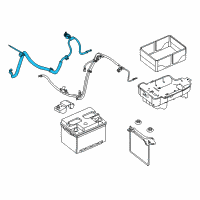 OEM Ford Negative Cable Diagram - 9T1Z-14300-C