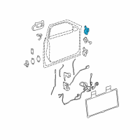 OEM Cadillac DTS Hinge Asm-Front Side Door Upper Diagram - 15872187