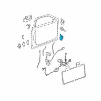 OEM 2008 Cadillac DTS Hinge Asm-Front Side Door Lower Diagram - 15227307