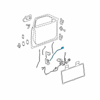 OEM 2006 Cadillac DTS Rod Asm-Front Side Door Inside Handle Diagram - 15835806