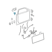 OEM Cadillac DTS Cylinder Kit-Front Side Door Lock (Uncoded) Diagram - 25979745