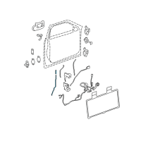 OEM 2006 Cadillac DTS Lock Rod Diagram - 15879391