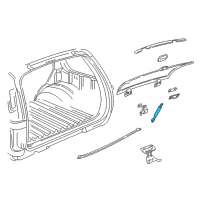 OEM 2000 Oldsmobile Bravada Strut Asm-End Gate Window Diagram - 15708521