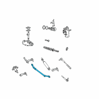 OEM GMC C2500 Suburban Rod Asm, Steering Linkage Relay Diagram - 26050590