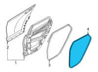 OEM 2022 Hyundai Santa Cruz W/STRIP-RR DR BODY SIDE LH Diagram - 83110-K5000