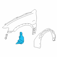 OEM 2002 Ford Escape Splash Shield Diagram - YL8Z-16103-AA