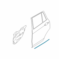 OEM 2014 BMW X1 Seal, Door Gap, Bottom Rear Diagram - 51-76-2-990-317