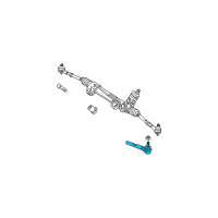 OEM 2004 Dodge Dakota Tie Rod-Outer End Diagram - 52106544AE