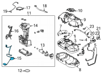 OEM Toyota RAV4 Prime Fuel Gauge Sending Unit Diagram - 83320-42120