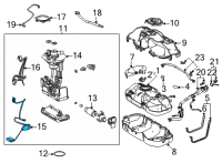 OEM Lexus NX450h+ Gage Assembly, Fuel Send Diagram - 83320-42120