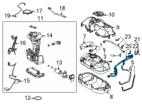 OEM 2022 Lexus NX450h+ PIPE ASSY, FUEL TANK Diagram - 77210-78120