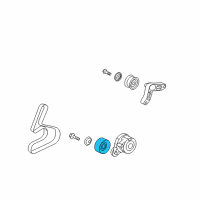 OEM Honda CR-V Pulley, Idler Diagram - 31180-PNA-J01