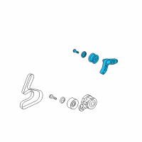 OEM 2009 Acura TSX Idler Assembly Diagram - 31140-RL5-A01