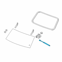 OEM Jeep Liftgate Glass Support Diagram - 68083885AA