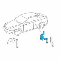 OEM Lexus GS460 Sensor Sub-Assy, Height Control, Rear LH Diagram - 89408-30130