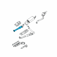 OEM Nissan Pathfinder Front Exhaust Tube Assembly Diagram - 20010-ZL90B
