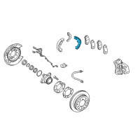 OEM 2006 Toyota Sequoia Park Brake Shoes Diagram - 46540-60060