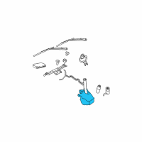 OEM Jeep Grand Cherokee Reservoir-Windshield Washer Diagram - 68018916AB