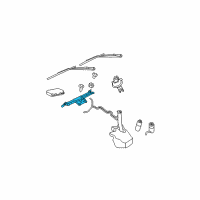 OEM 2010 Jeep Commander Motor-Windshield WIPER Diagram - 68040578AA