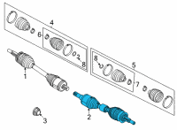 OEM 2022 Ford Mustang Mach-E SHAFT ASY - REAR AXLE Diagram - LJ9Z-4K139-A