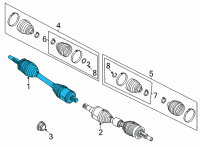 OEM 2021 Ford Mustang Mach-E SHAFT ASY Diagram - LJ9Z-4K138-A