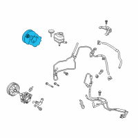 OEM 2005 Toyota Matrix Power Steering Pump Gasket Set Diagram - 04446-02140