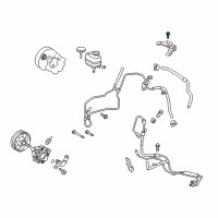 OEM 2015 Toyota RAV4 Reservoir Bolt Diagram - 90080-11646