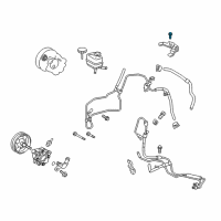 OEM 2000 Toyota RAV4 Reservoir Bolt Diagram - 90080-11646