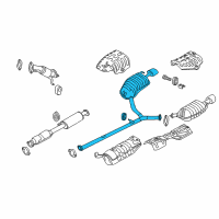 OEM 2013 Hyundai Sonata Tail With Muffler Pipe, Right Diagram - 28711-3Q430