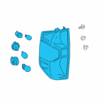 OEM Toyota Tundra Combo Lamp Assembly Diagram - 81560-0C101