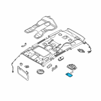 OEM Kia Lens-Map Lamp Diagram - 928524D500