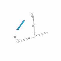 OEM 2002 Buick Century Molding Asm-Windshield Side Upper Garnish *Neutral Medium Diagram - 10316534