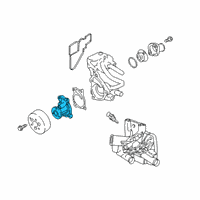 OEM Nissan Versa Pump Assy-Water Diagram - 21010-5RB0A