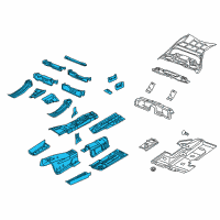 OEM 2020 Chrysler 300 Pan-Front Floor Diagram - 68043494AS