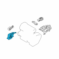 OEM Nissan Sentra Engine Mounting Insulator, Right Diagram - 11210-1KC0B