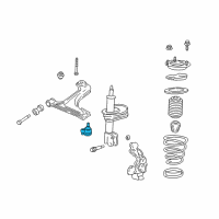OEM Pontiac Stud Kit, Front Lower Control Arm Ball Diagram - 88967438