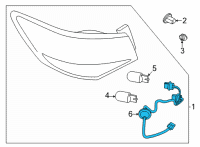 OEM Nissan Sentra Harness Assembly Diagram - 26551-6LB0A