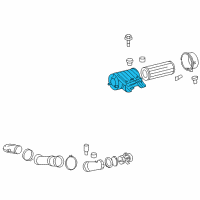 OEM GMC Savana 1500 Air Cleaner Diagram - 20843381
