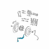 OEM 2008 Jeep Wrangler Wheel Speed Diagram - 68003281AE