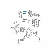 OEM 2010 Jeep Wrangler Pin-Disc Brake Diagram - 68003706AA